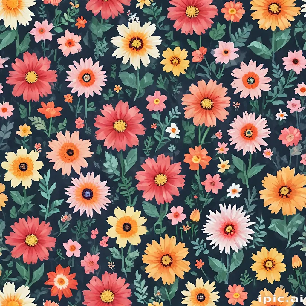 pixel flowers