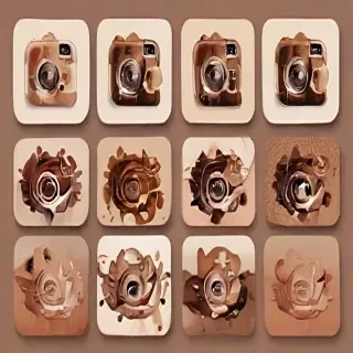 aesthetics brown instagram highlight icons