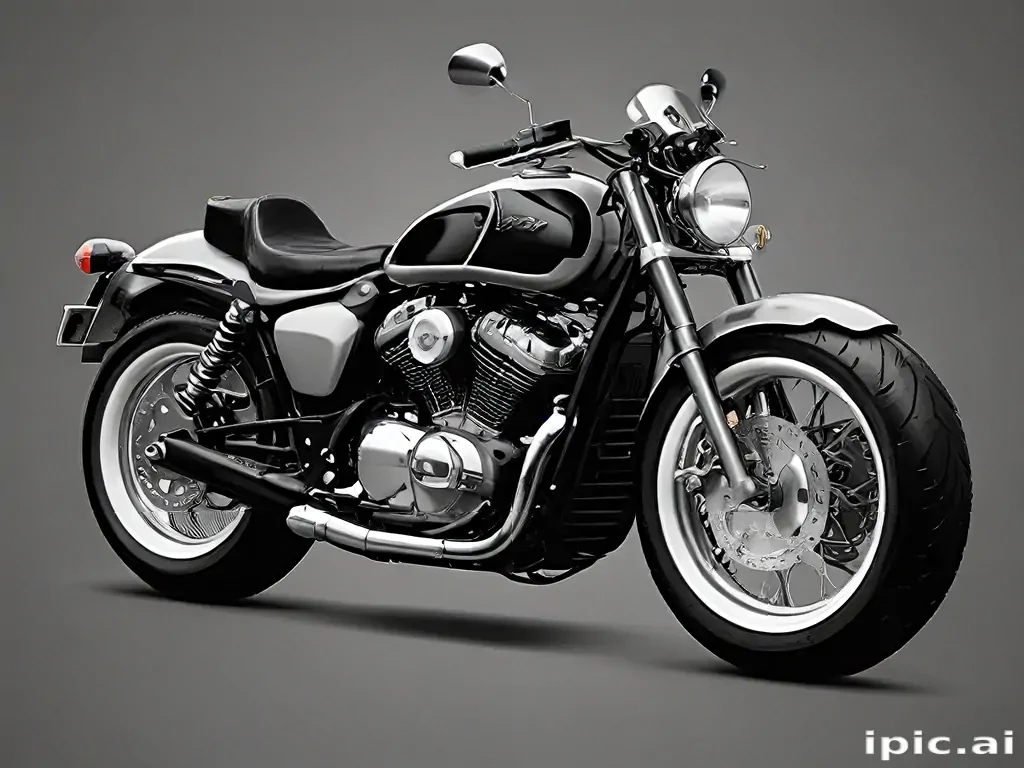 motorcycle clipart black and white