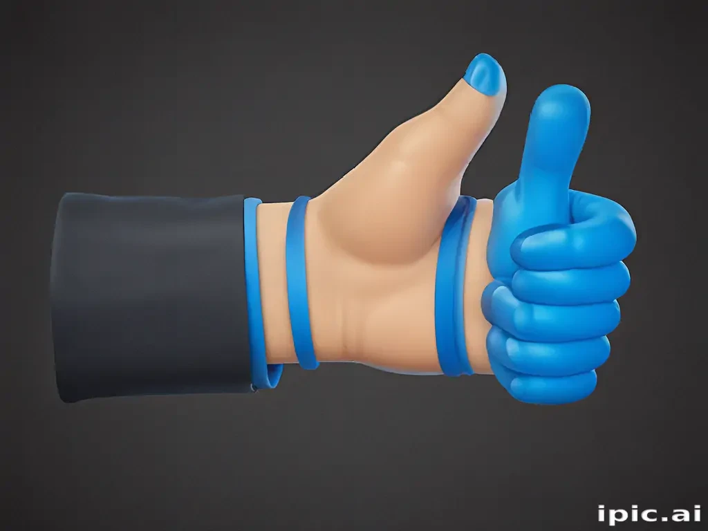 blue thumbs up emoji