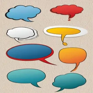 speech bubble clip art