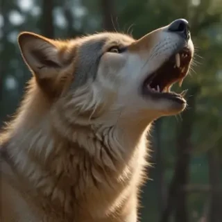 wolf howling png
