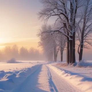 winter zoom background