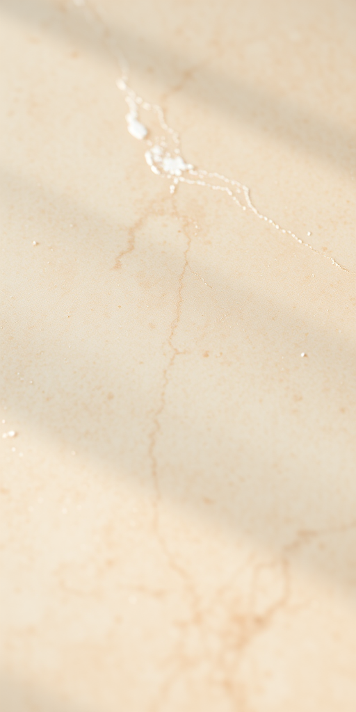 High-resolution close-up of textured beige and cream marble surface, soft natural lighting, shallow depth of field, 50mm lens, f/2.8 aperture, ISO 100, shot on DSLR camera.