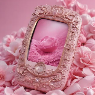 pink phone background