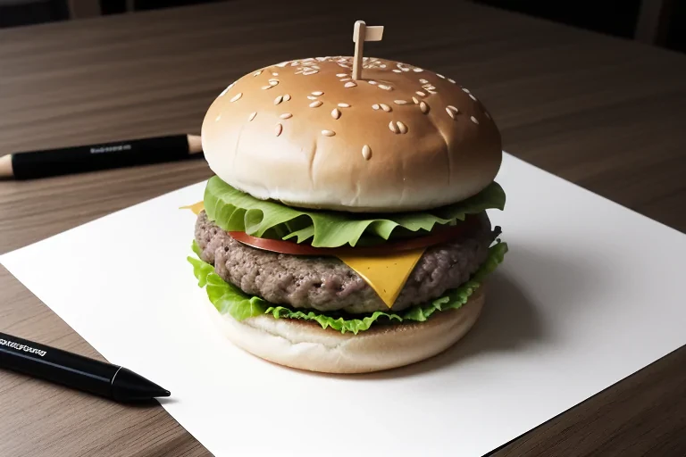 hamburger drawing