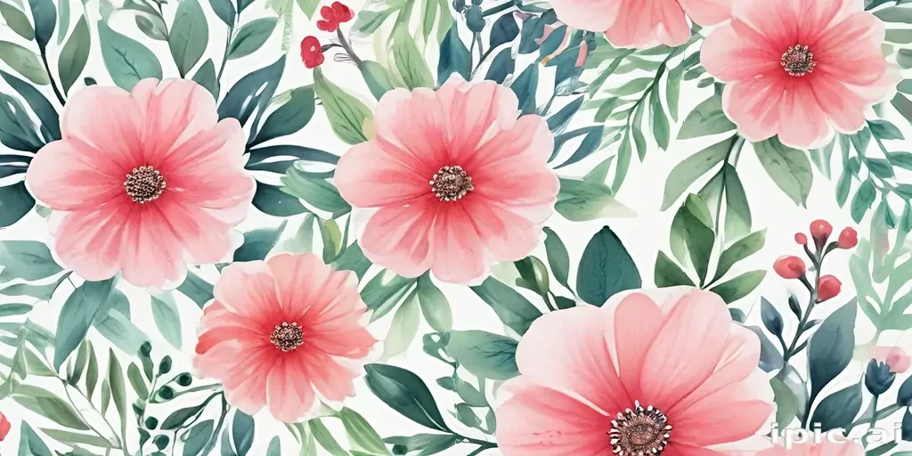watercolor flower background