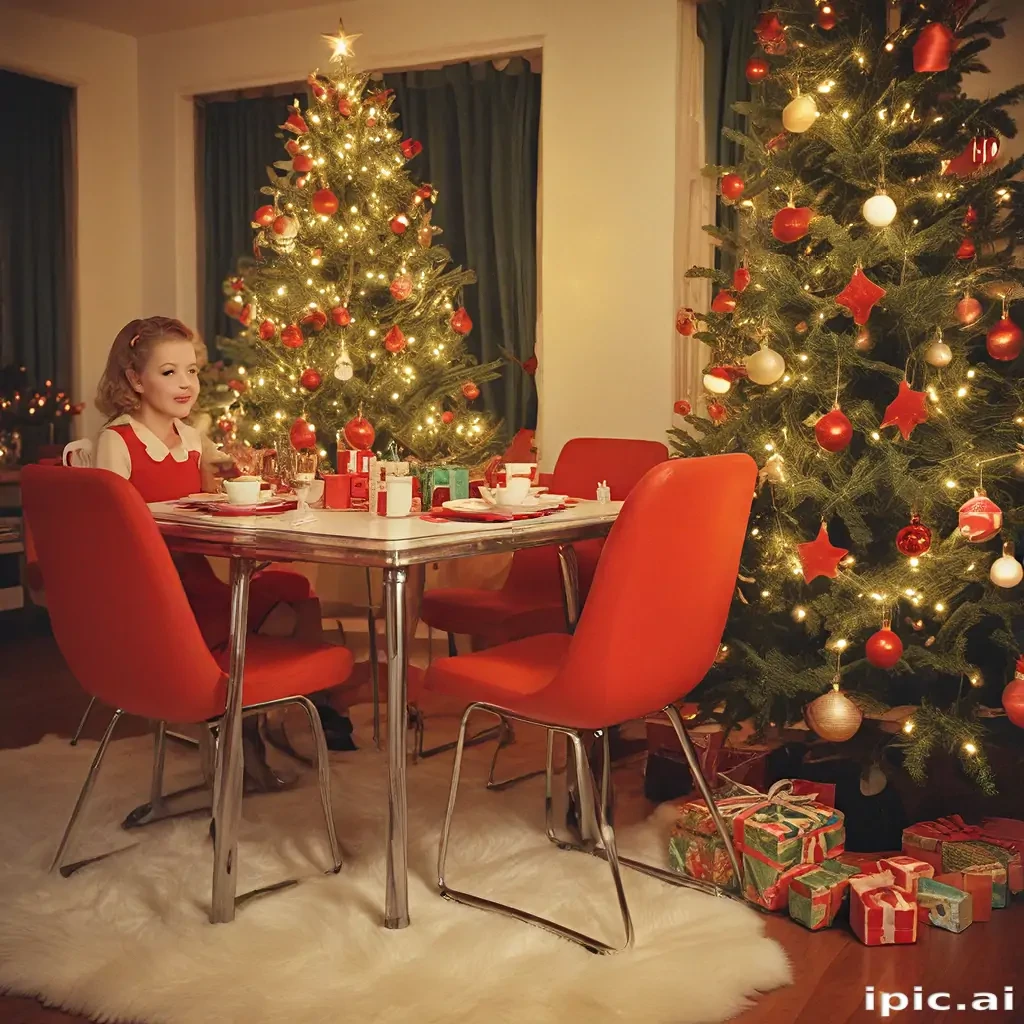 retro christmas image