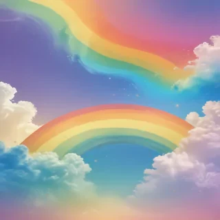 cute rainbow background