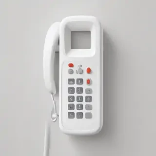 icon phone white