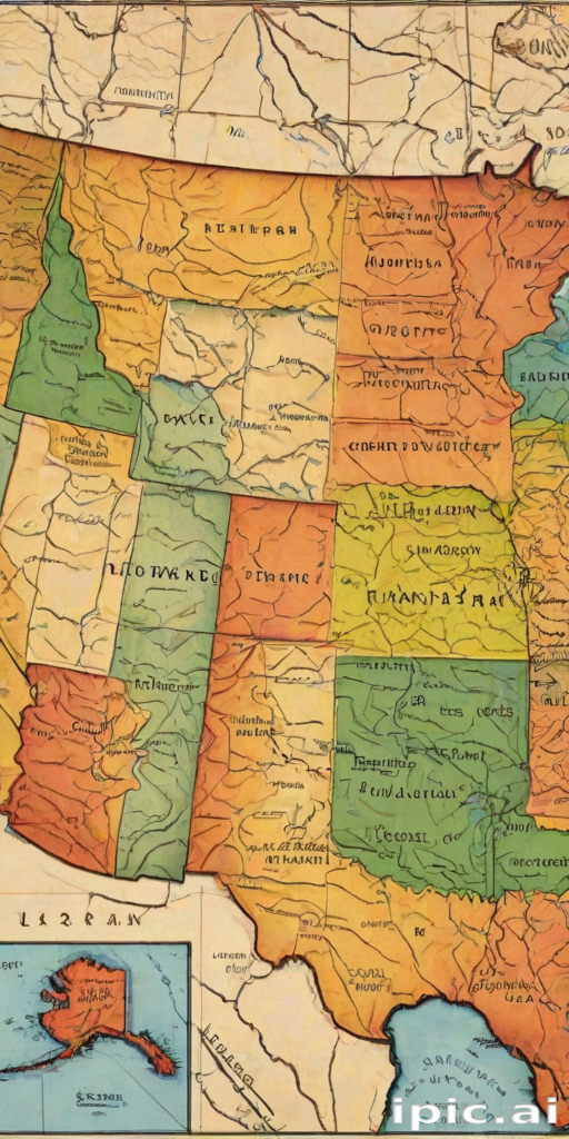 map of the usa states