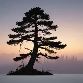 pine tree silhouette png