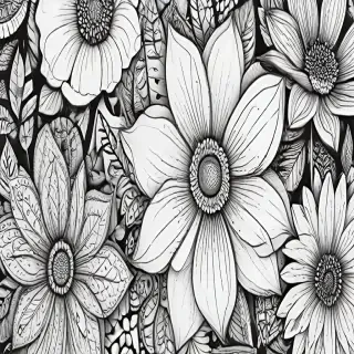 flower doodle art