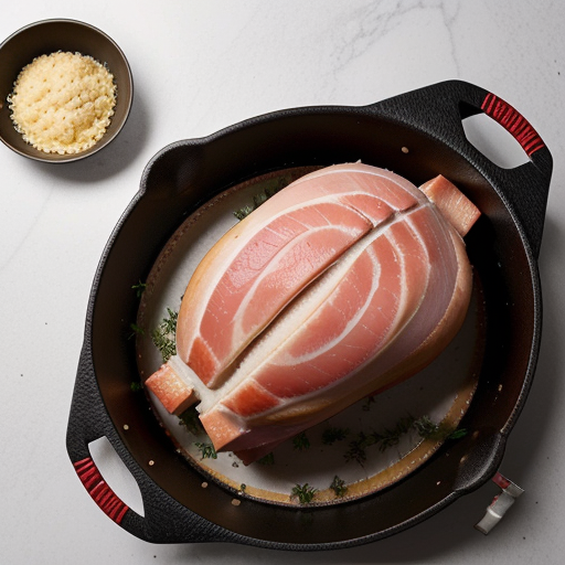 ham in a roaster pan