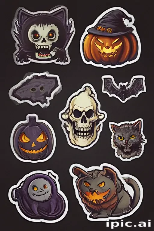 halloween stickers png