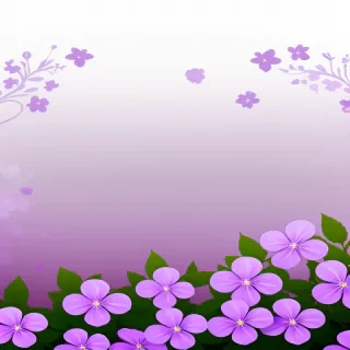 purple flowers transparent background