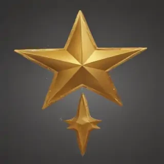 gold star sticker png