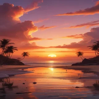 aesthetic sunset wallpaper