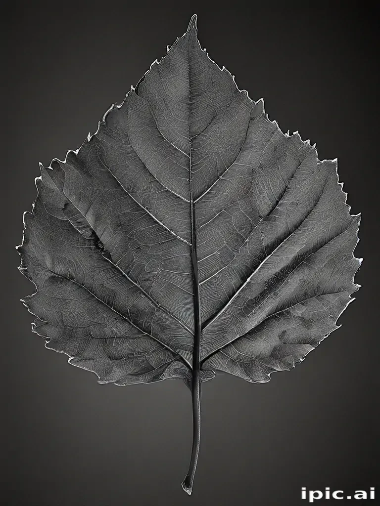 leaf images black and white