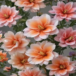 flowers clear background