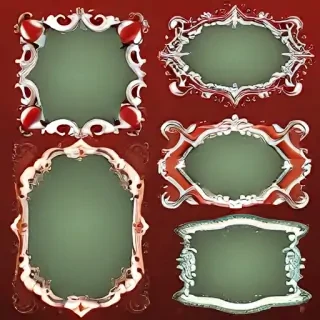 christmas clip art frames