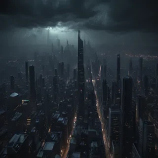 dark city background