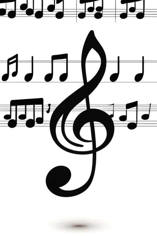 music notes transparent background