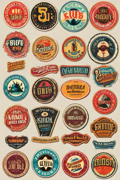 vintage stickers png