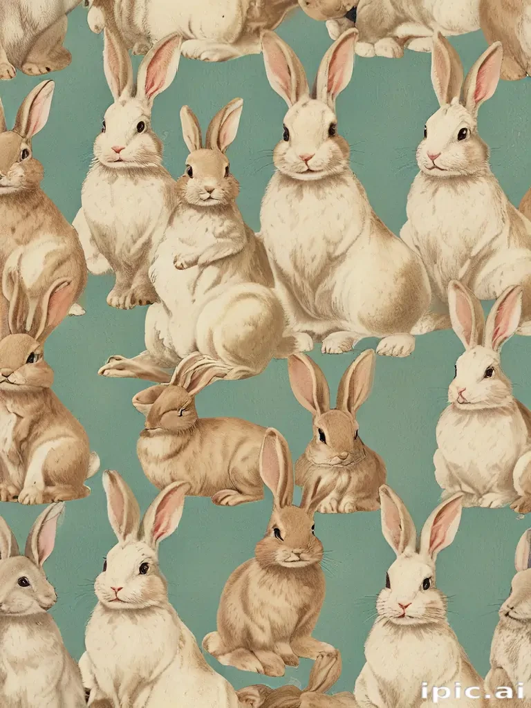 vintage bunnies
