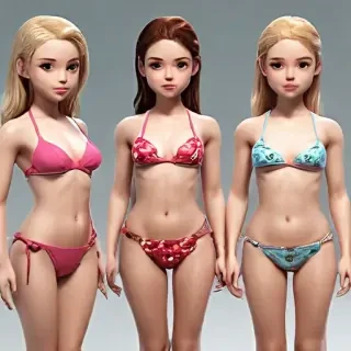 ai little bikini girls