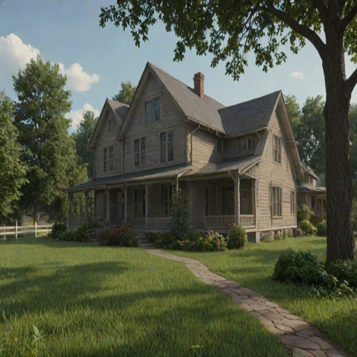 background of the house
