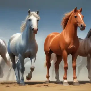 horses cartoon