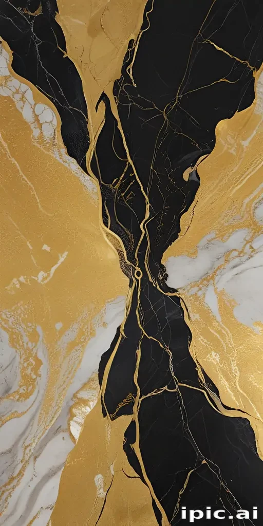 black and gold marble background