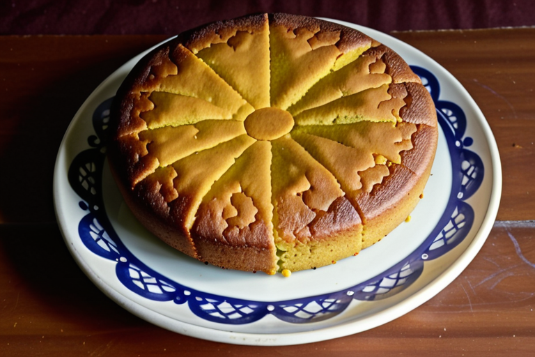 cornmeal cake that might be served with cuajada