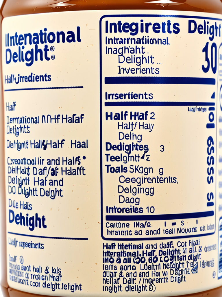 international delight half and half ingredients