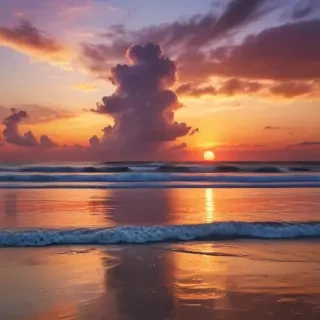sunset wallpaper beach