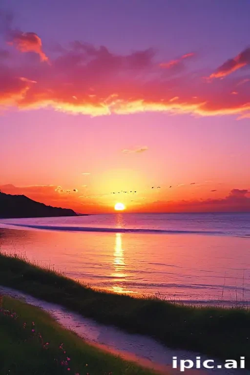 cute sunset wallpaper