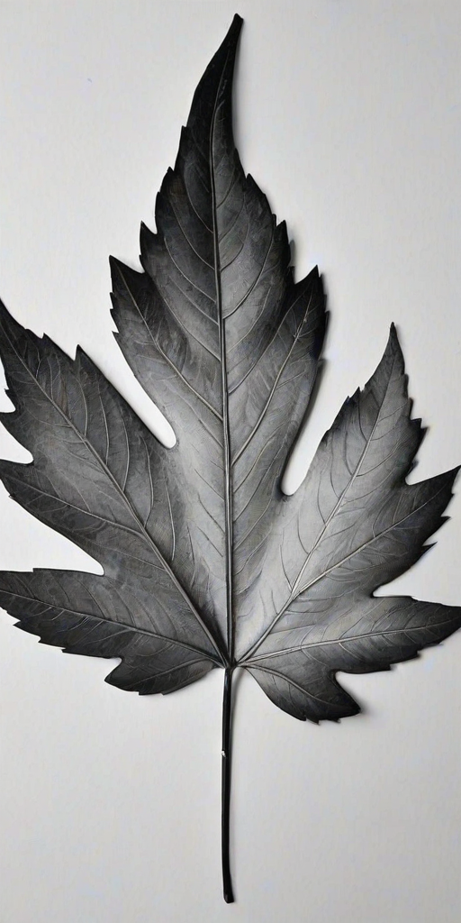 leaf clip art black and white