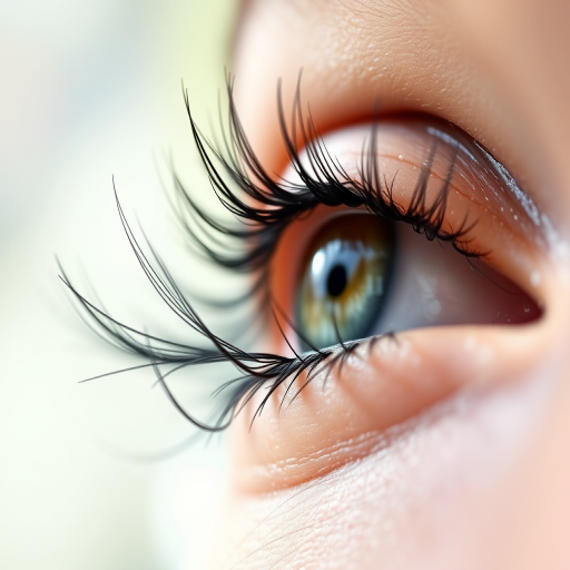 Create a high-resolution image of an artistic eyelash design with intricate detailing and varying lengths in a natural light setting, shot using a DSLR camera with a 50mm lens, f/1.8 aperture, ISO 100, and a shallow depth of field.