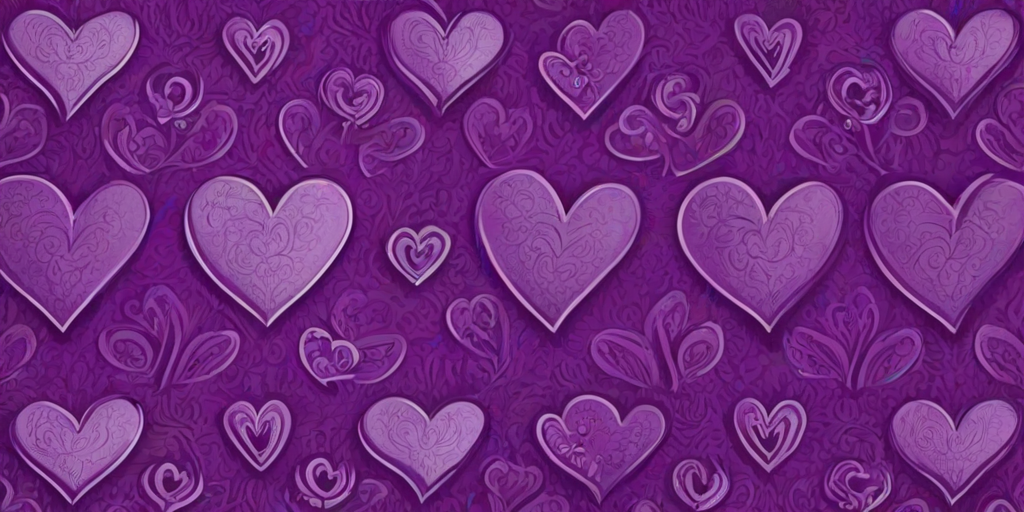 purple heart pattern wallpaper