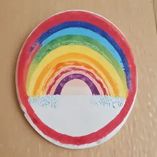rainbow back round