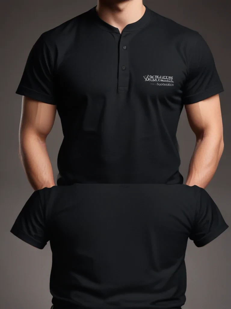 black shirt mock up