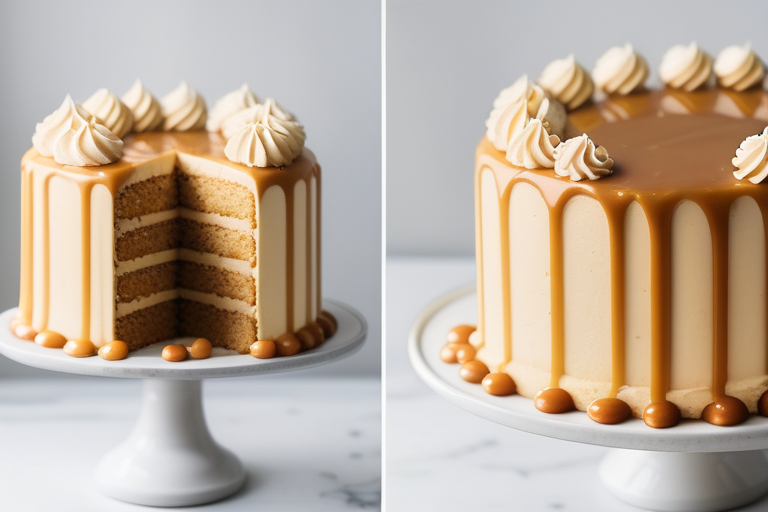 salted caramel cake with kentucky buttercream