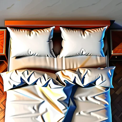 bed top view