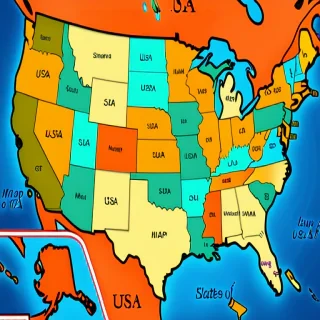 map of usa states