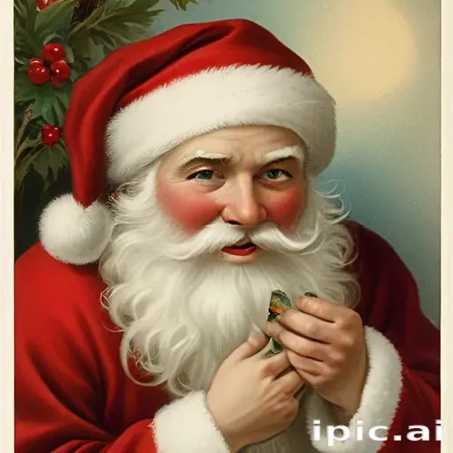 vintage santa images free