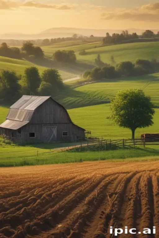 background of a farm