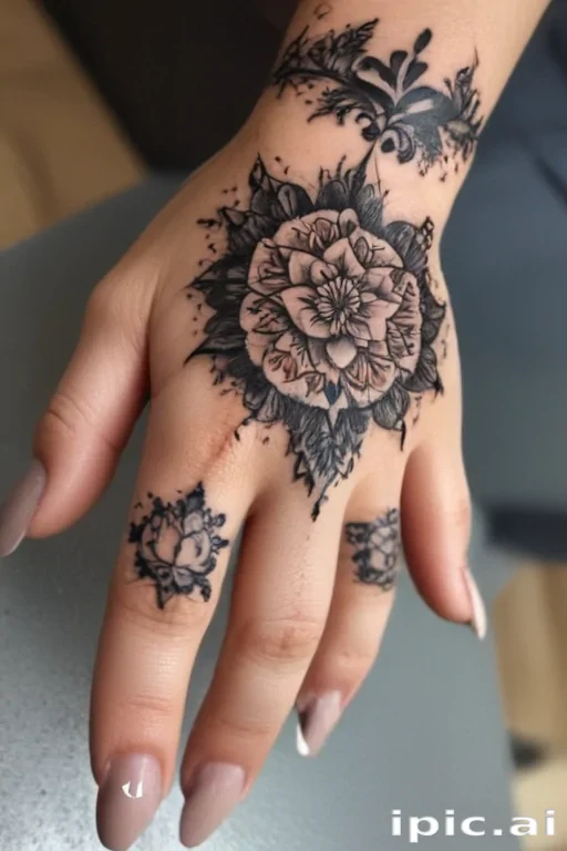 cute hand tattoos for black females