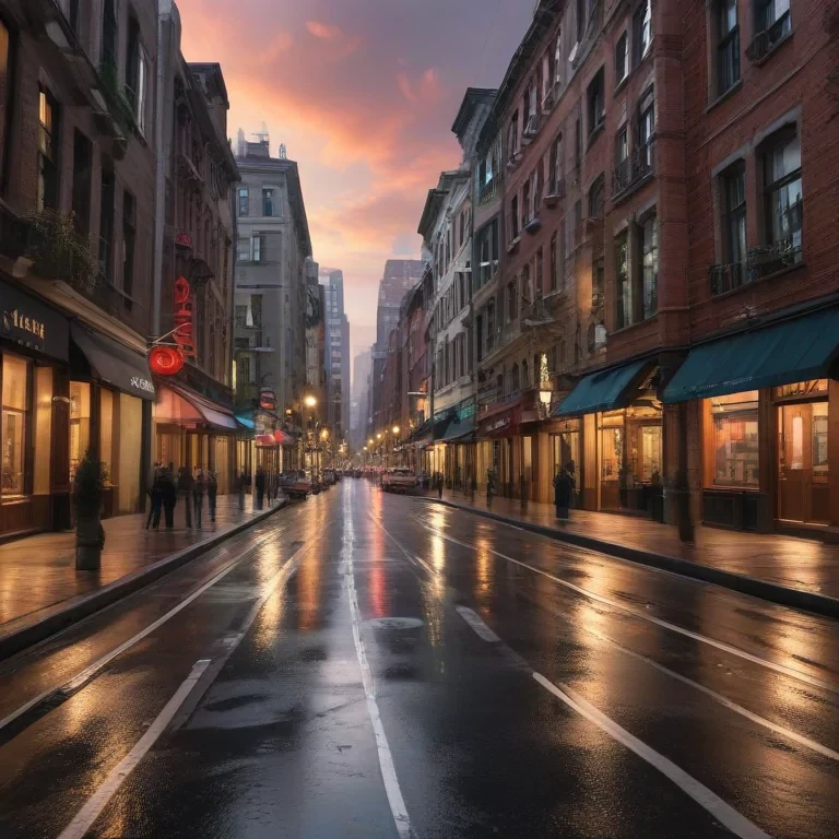 city street background
