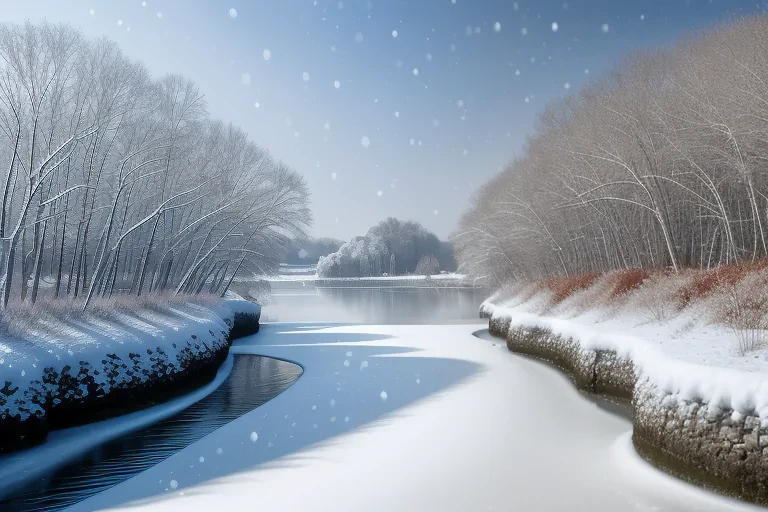 winter zoom background